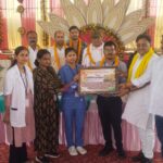 दुल्हीपुर में निशुल्क मोतियाबिंद जांच शिविर, 210 लोगों ने कराई आंखों की जांच।