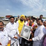 राज्य मंत्री हंसराज विश्वकर्मा के प्रथम जनपद आगमन पर हुआ भव्य स्वागत l